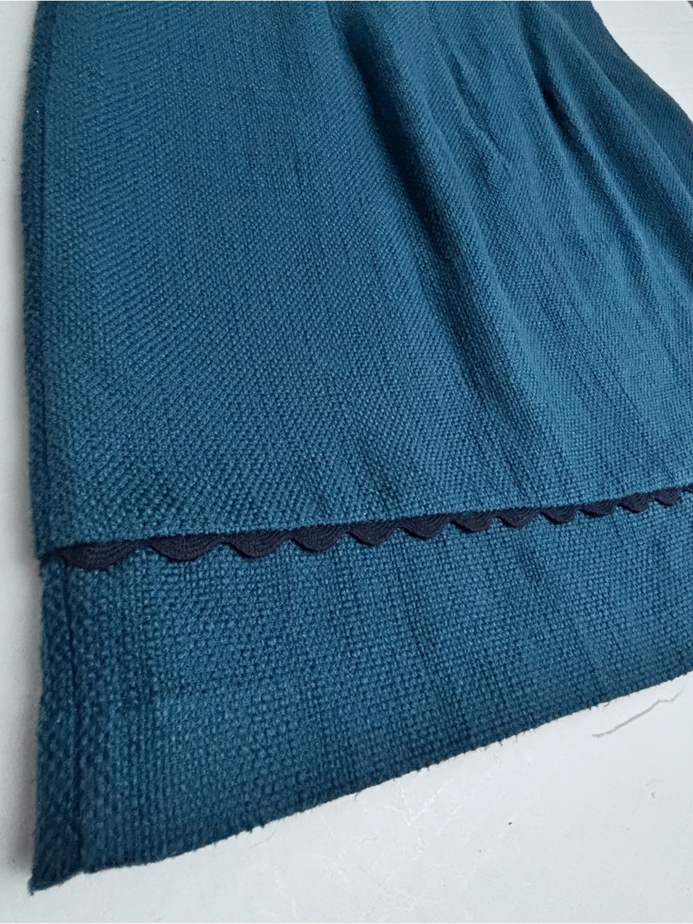 Boden Jane Shift Dress Dark Teal Short Sleeve Cotton Shift Dress Large 12 - Picture 6 of 13